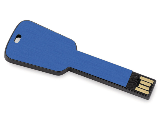 Clé USB 16Go – BLEU LASER – Porte-clés – USB 2.0 – Bleu