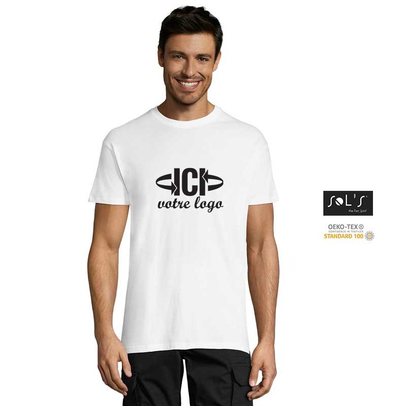 T-shirt publicitaire REGENT 150g Blanc Homme