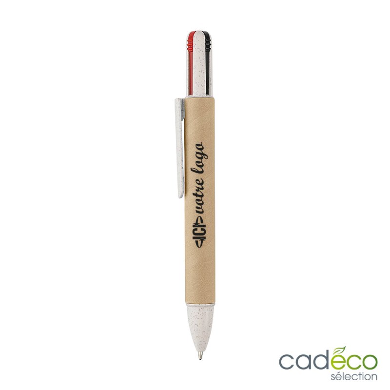 Stylo 4 couleurs publicitaire HUTTO