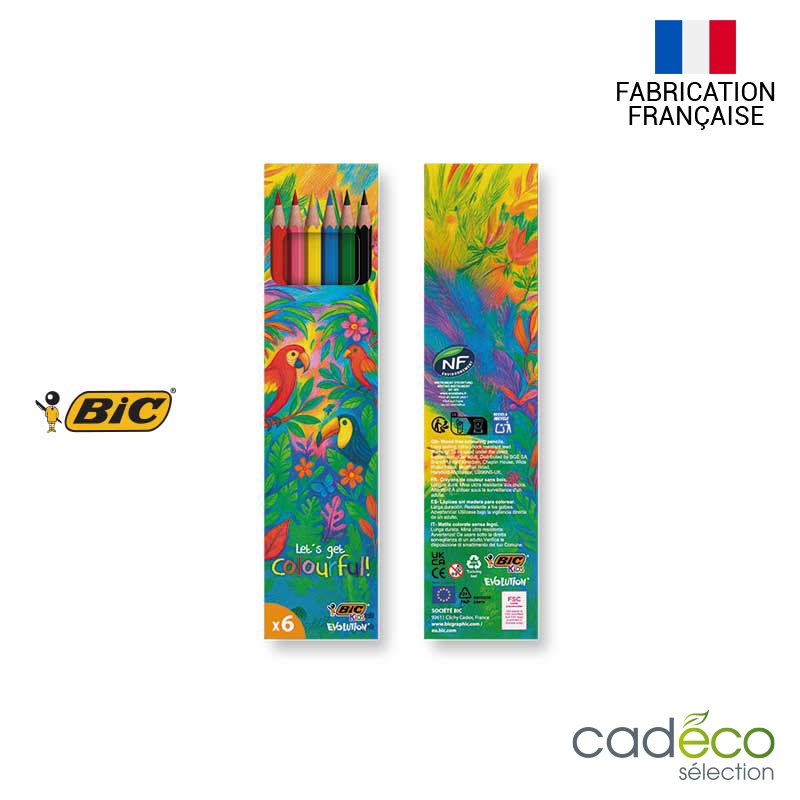 Set 6 crayons couleur BIC KIDS EVOLUTION