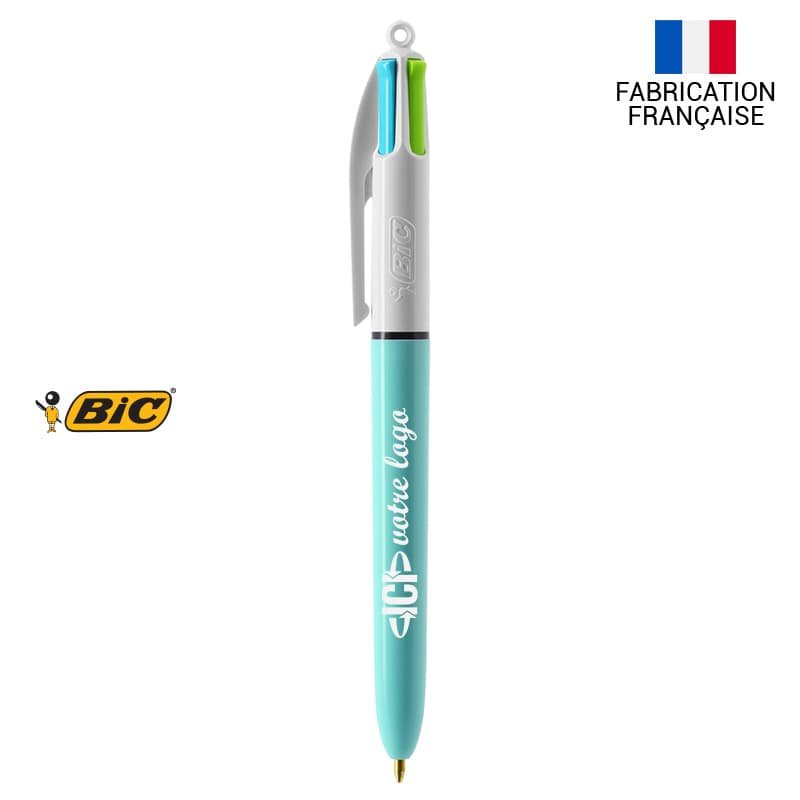 Stylo Publicitaire 4 Couleurs BIC® Fashion - Avec Votre Logo - CADOETIK