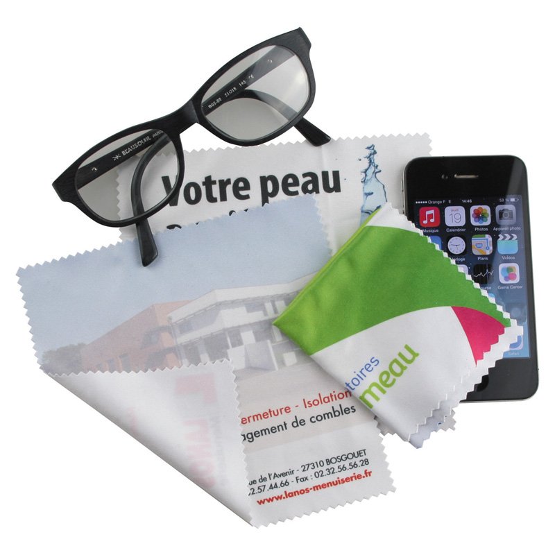 Lingette MICROFIBRE publicitaire 250 grs/m2