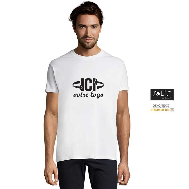 T-shirt publicitaire IMPERIAL 190g blanc Homme