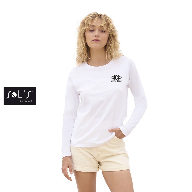 T-shirt manches longues MONARCH Couleur Femme