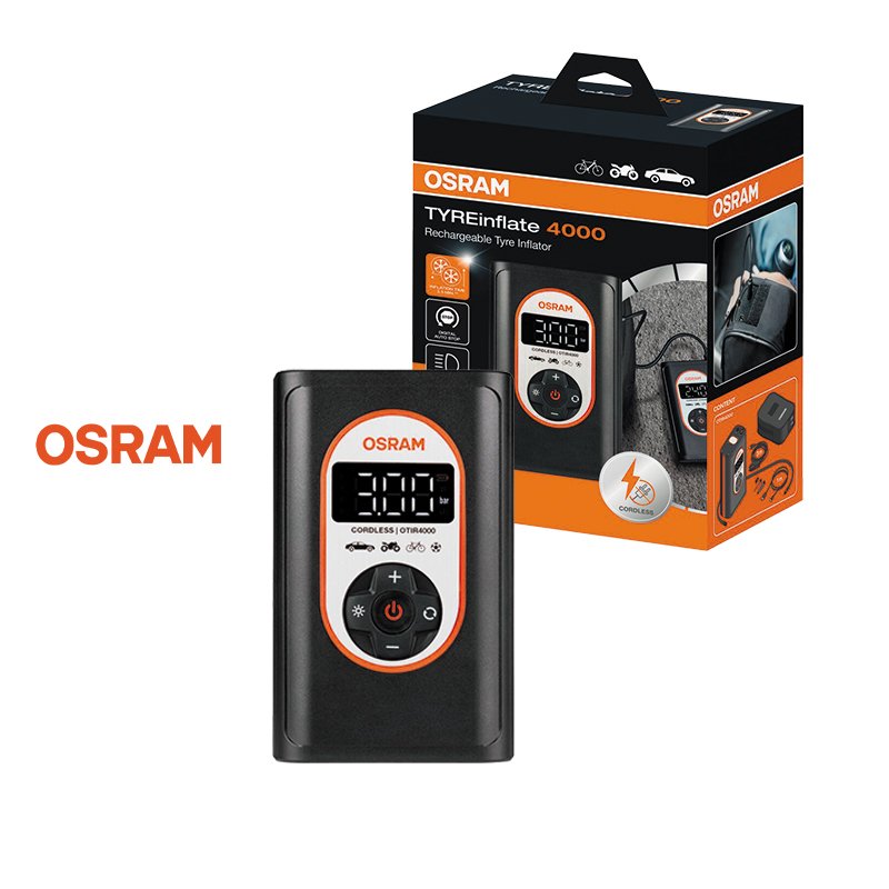 Gonfleur pneus numérique OSRAM TYRE INFLATE 4000