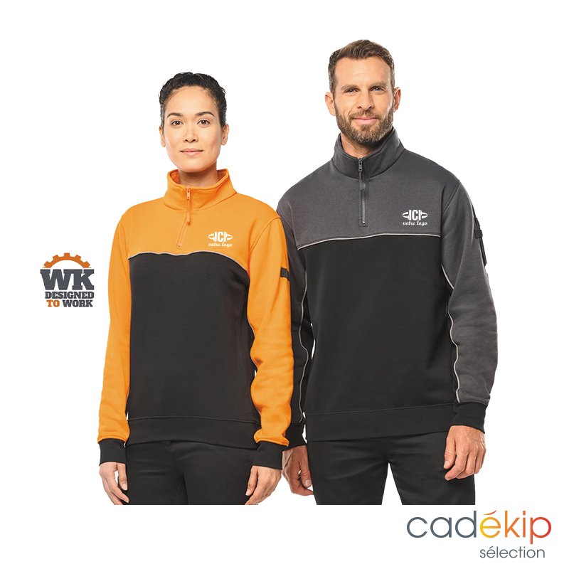 Sweatshirt bicolore publicitaire MISSION 280g