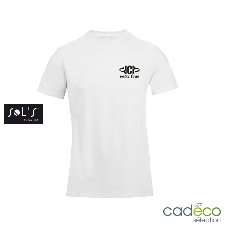 T-shirt EXPLORER Coton recyclé 150g Mixte blanc
