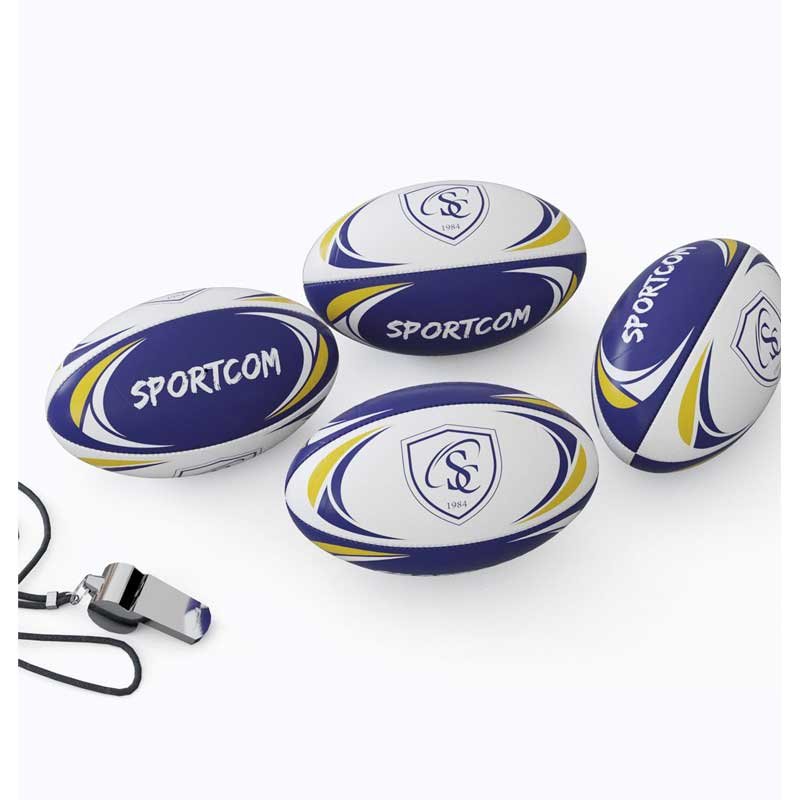 Mini ballon rugby publicitaire ORTHEZ PVC lisse