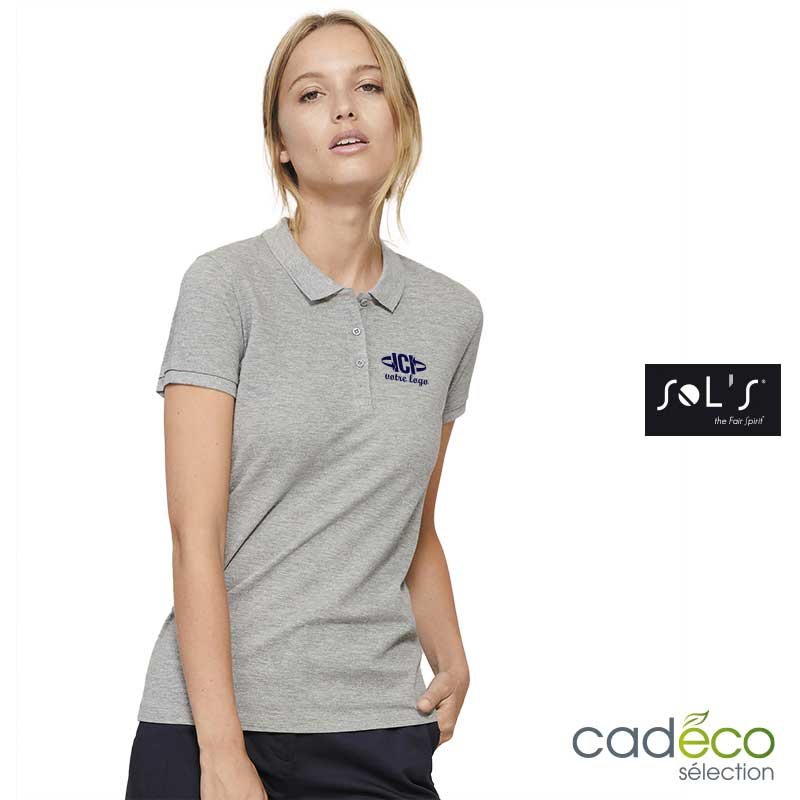 Polo coton bio PLANET 170g Couleur Femme