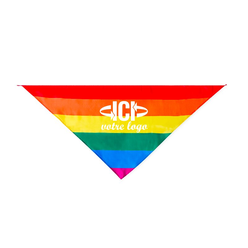 Bandana publicitaire arc-en-ciel ORLA