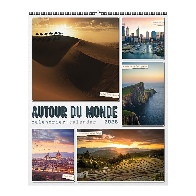 Feuillet AUTOUR DU MONDE 12F spirale