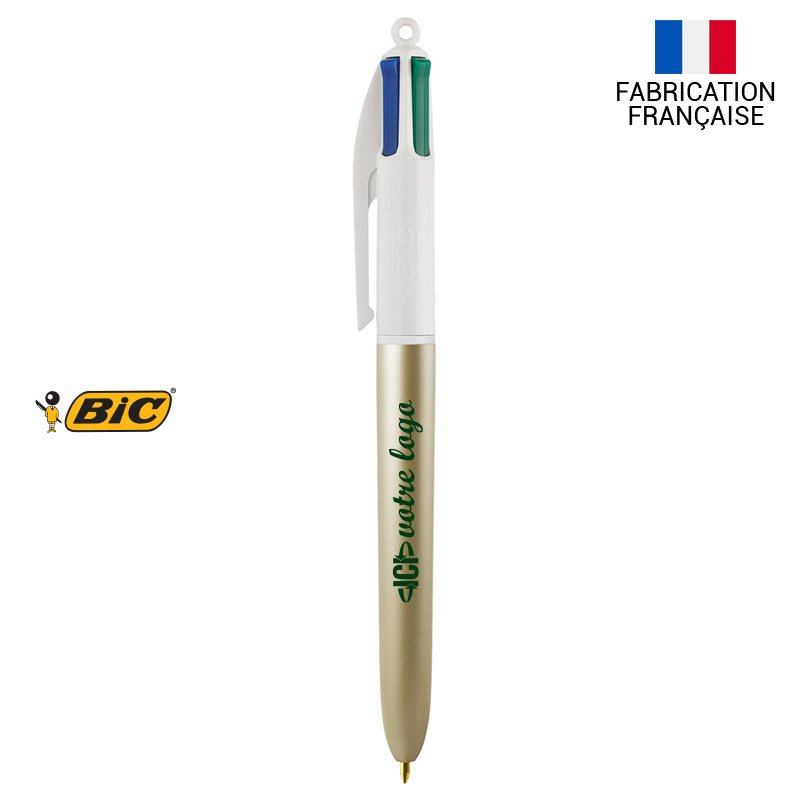 Stylo BIC 4 couleurs publicitaire GLACÉ