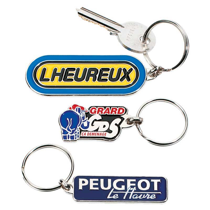 Porte-clés publicitaire métal CREATION