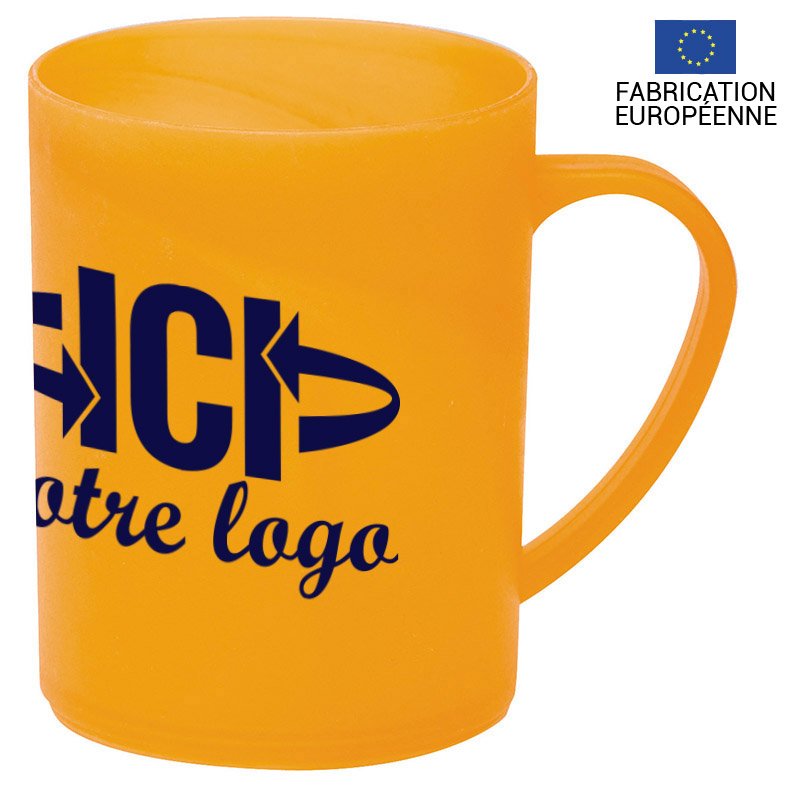 Mug publicitaire en polypropylène NEVA 250 ml