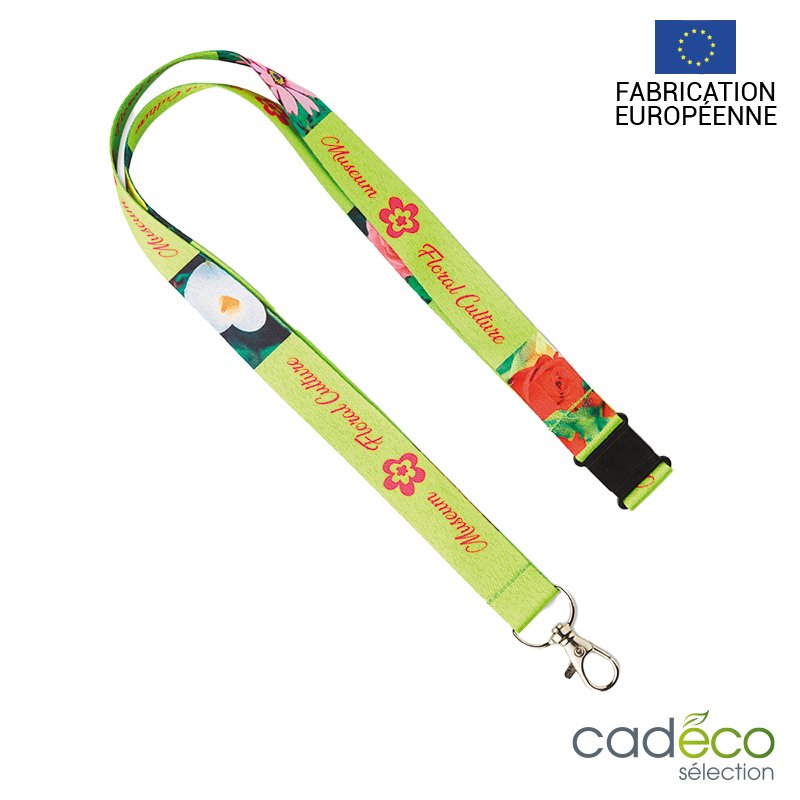 Lanière tour de cou RPET SUBLIME ECO Europe