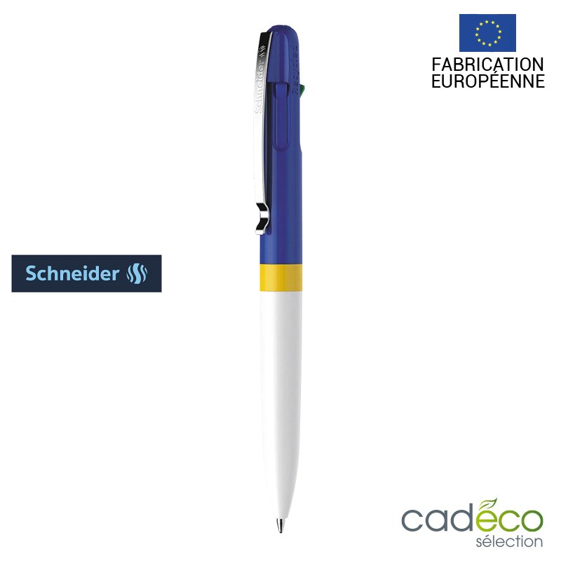 Stylo 4 couleurs publicitaire TAKE 4 SCHNEIDER