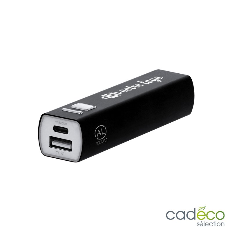 Batterie de secours alu recyclé MERETA 2600 mAh