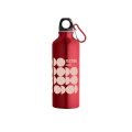 Gourde alu publicitaire EVADALE 530 ml exemple sur modèle rouge
