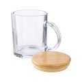 Mug en vert recyclé publicitaire KEMP 300 ml ouvert