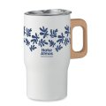 Mug iso acier inox recyclé KIRKLAND 350 ml marqué