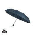 Parapluie pliant publicitaire WORTHAM bleu logo