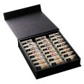 Coffret avec 24 carrés de chocolat DEGUSTATION ouvert