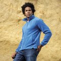 Veste polaire publicitaire RPET MERTZON mixte porté par un homme