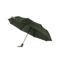 Parapluie pliant publicitaire WORTHAM vert ouvert