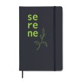 Carnet notes A5 PAIGE noir marqué