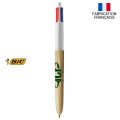 Stylo BIC 4 couleurs publicitaire WOOD STYLE