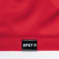 Polo publicitaire respirant RPET 180g mixte MELVIN zoom sur étiquette rpet