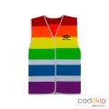 Gilet de visibilité publicitaire arc-en-ciel PRYOR