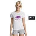 T-shirt publicitaire respirant SPORTY 140g Blanc Femme