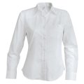 Chemise publicitaire manches longues JESSICA 100g Blanc Femme de face