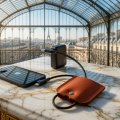 Câble de charge publicitaire LE SELLIER ETUI mis en situation