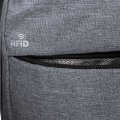 Zoom sur la poche anti RFID du sac à dos publicitaire MAGNESS