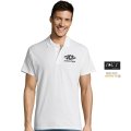 Polo publicitaire manches courtes SUMMER II 170g Blanc Homme