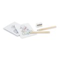 Set de coloriage publicitaire GANADO feuille et crayons