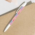 Stylo BIC personnalisé MEDIA CLIC ECOLUTIONS PLUS blanc sur un bureau