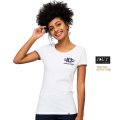 Image 1 - T-shirt publicitaire RAINBOW 155g Blanc Femme