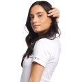 Polo personnalisé coton bio BEAUVOIR 220g Femme zoom sur le côté