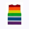 Gilet de visibilité publicitaire arc-en-ciel PRYOR de dos
