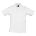 Polo manches courtes PRESCOTT 170g Blanc Homme à personnaliser