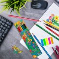 Set 6 crayons couleur BIC KIDS EVOLUTION sur un bureau