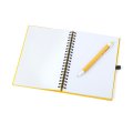 Carnet de notes PAMPA jaune ouvert