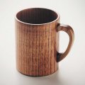 Mise en avant mug en bois publicitaire VOGNILL 280 ml