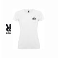 T-shirt publicitaire sport MONTECARLO 150g blanc Femme