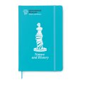 Carnet notes A5 PAIGE turquoise marqué