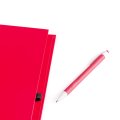 CARNET DE NOTES PUBLICITAIRE PAWNEE zoom sur le stylo