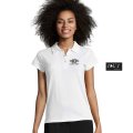 Polo publicitaire manches courtes PRESCOTT 170g Blanc Femme
